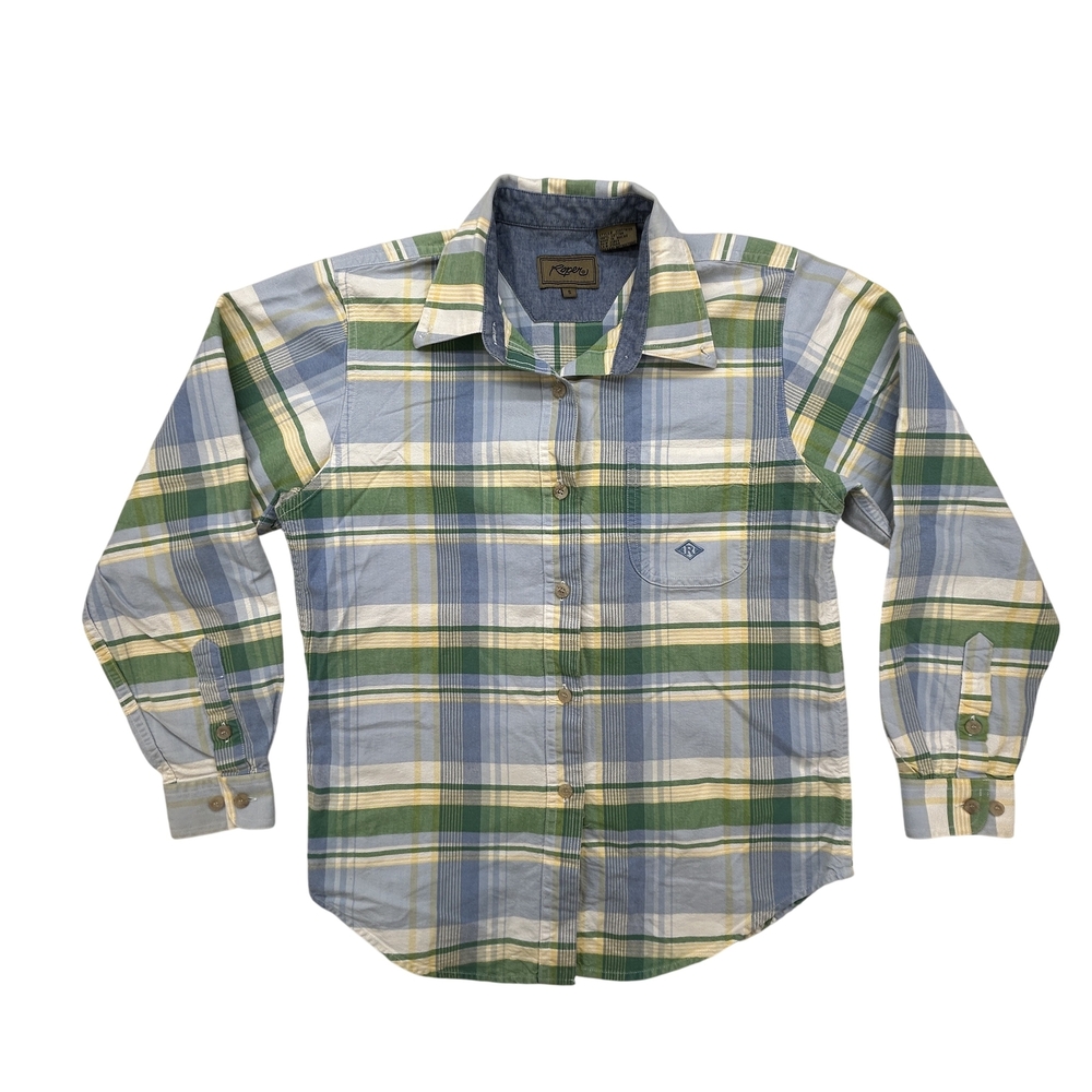 Roper Shirt Womens Small Plaid Western Button Up Pearl Snap 350378155 Rodeo